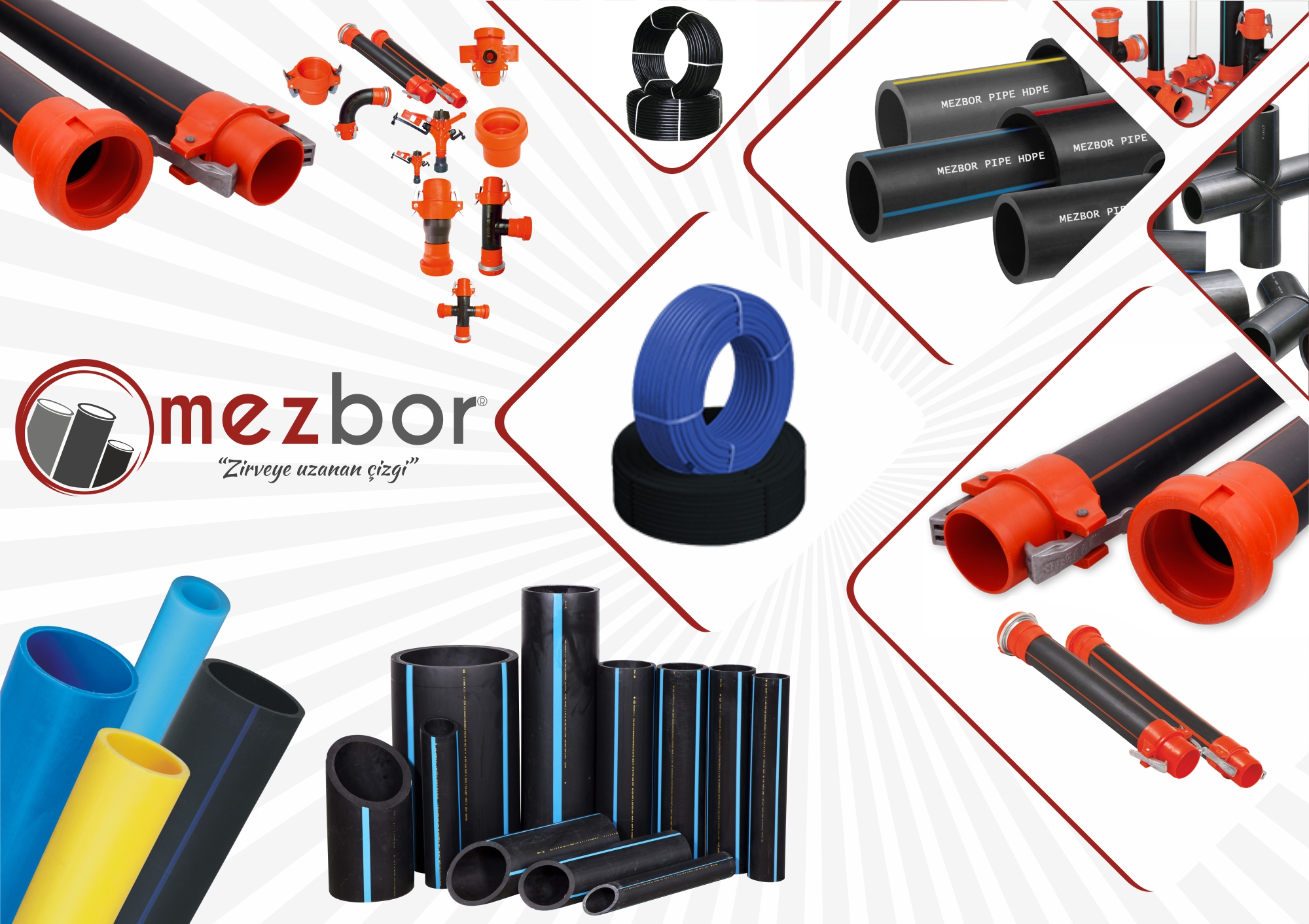 HDPE 100 Boru, Yağmurlama Boru ve Ek Parçaları Üret